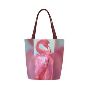 Kathy Fallon Art Tote Bag - Pink Flamingo